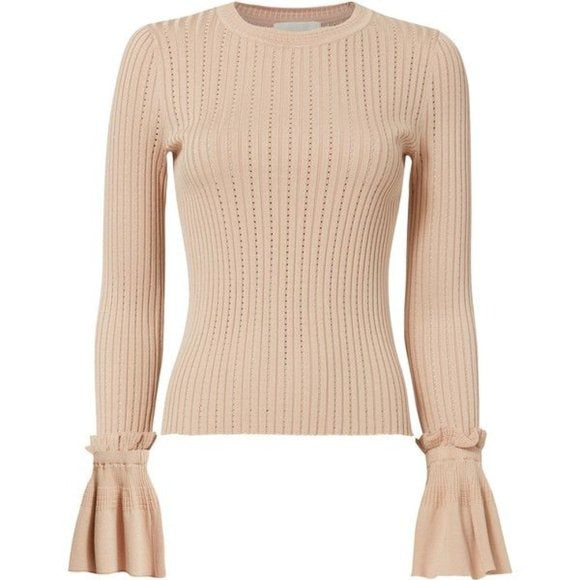 Jonathan Simkhai Bell Sleeve Sweater XS