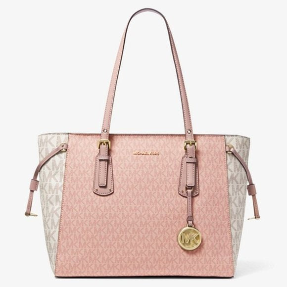Michael Kors Voyager White-Red Tote