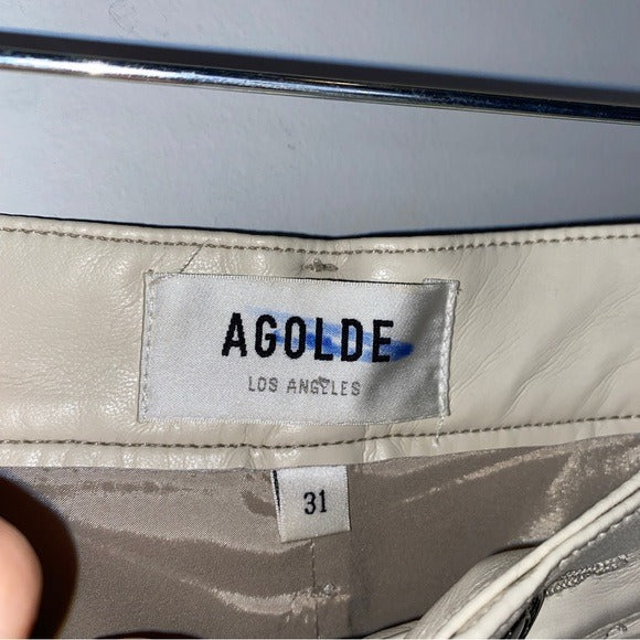 Agolde Recycled Leather 90's Pinch Waist 31