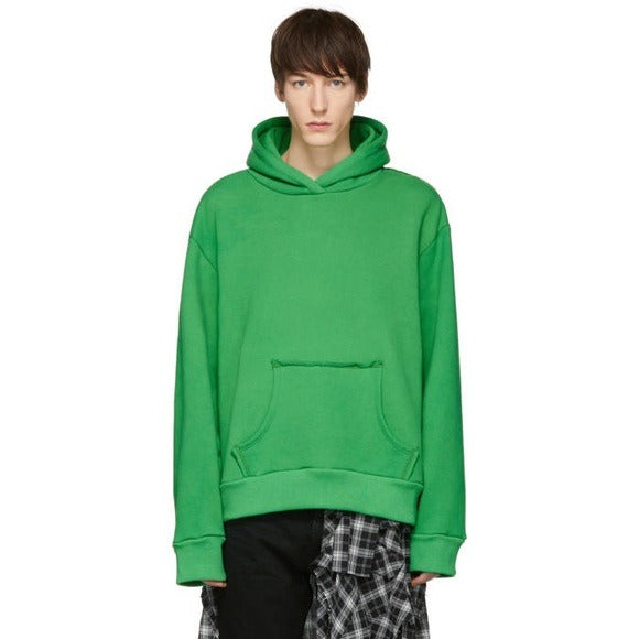 Simon Miller Oversized Distressed Green Hoodie