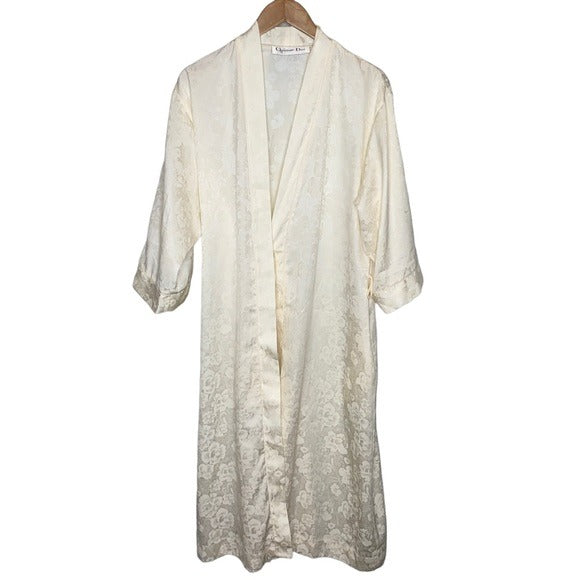 Christian Dior Vintage Silk Sleep Robe