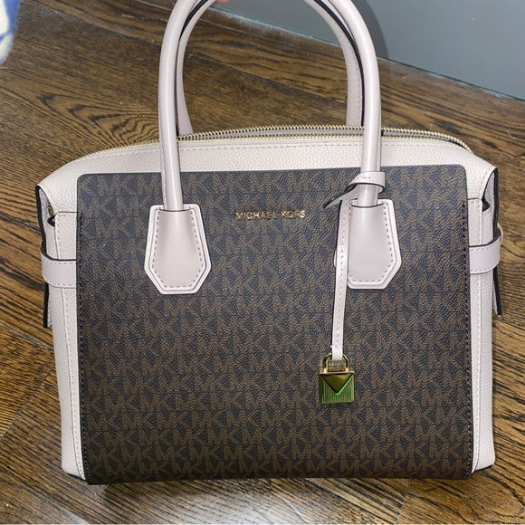 Mercer leather handbag Michael Kors Pink in Leather - 11387216