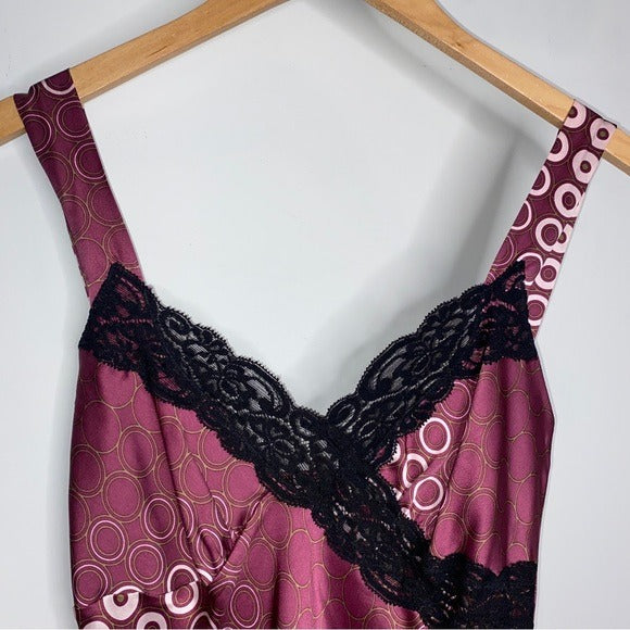 Vintage Silk Asymmetric Lace Trimmed Y2K Cami Tank Top – thriftinthecity