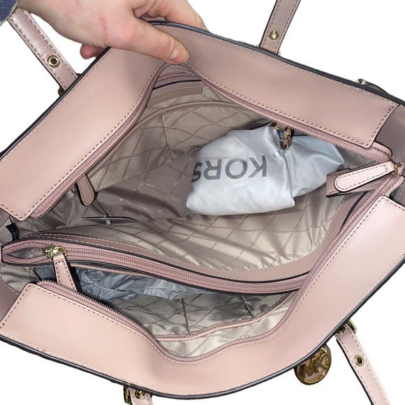 Genuine Michael Kors Voyager Medium Color-Block Logo Tote Bag