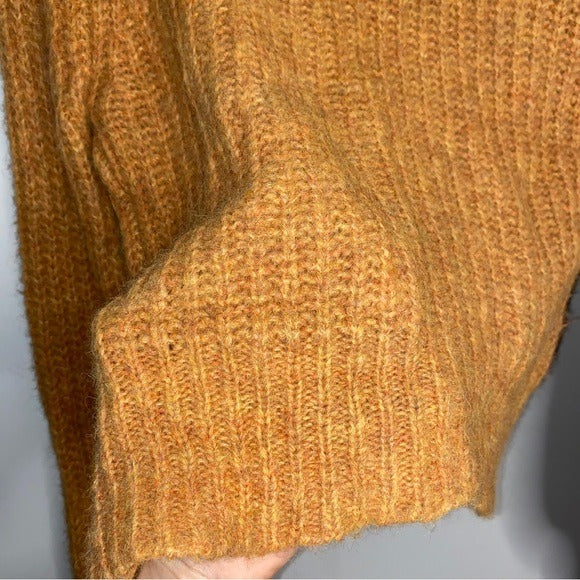 Reformation Tatum Wool Sweater Mustard